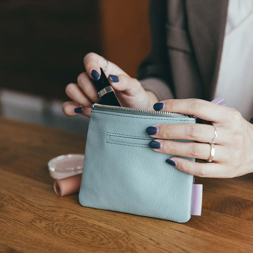 【極】フラットレザーポーチS Flat Pouch S